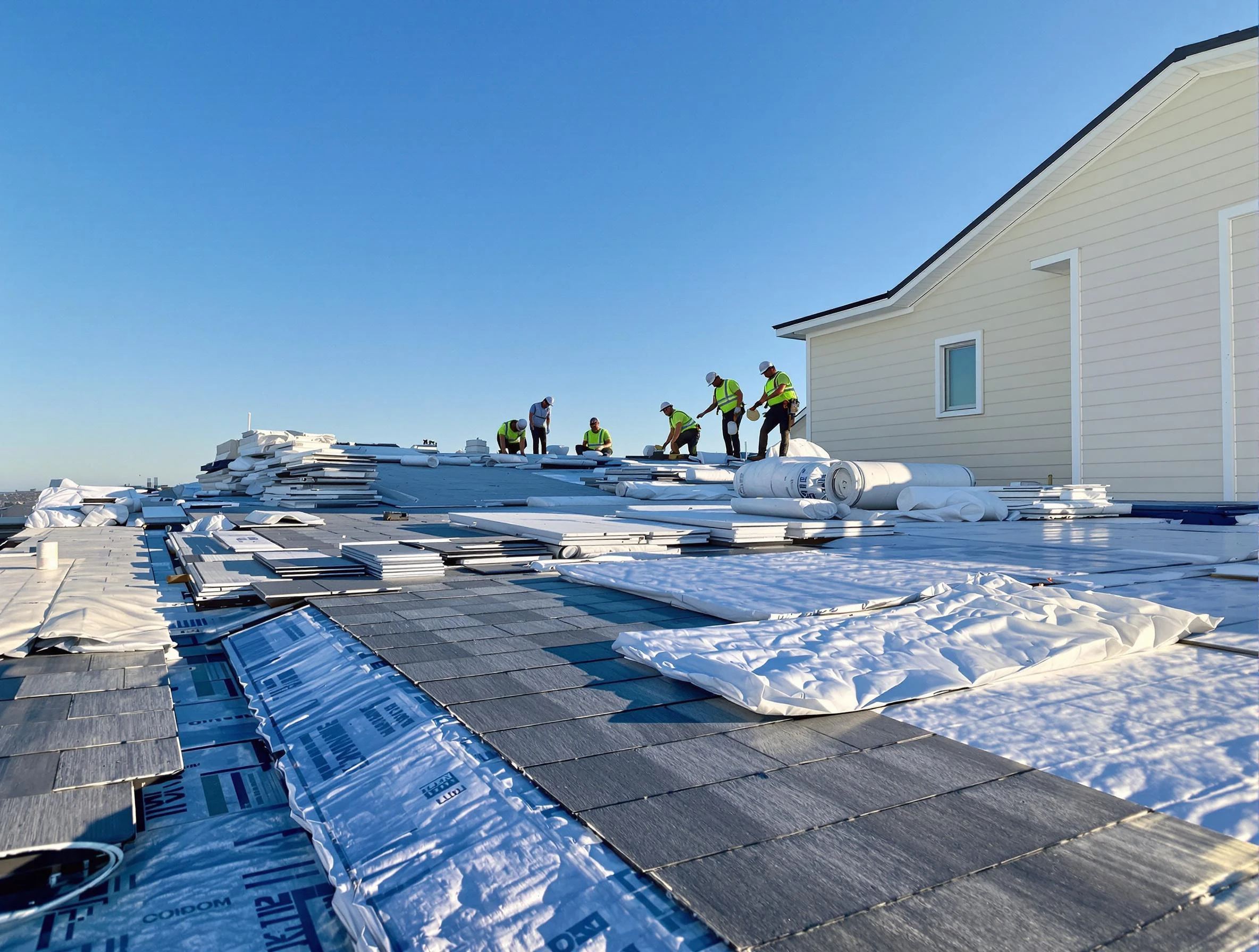 Finished roof installation project by Avon Roofing Company in Avon, OH